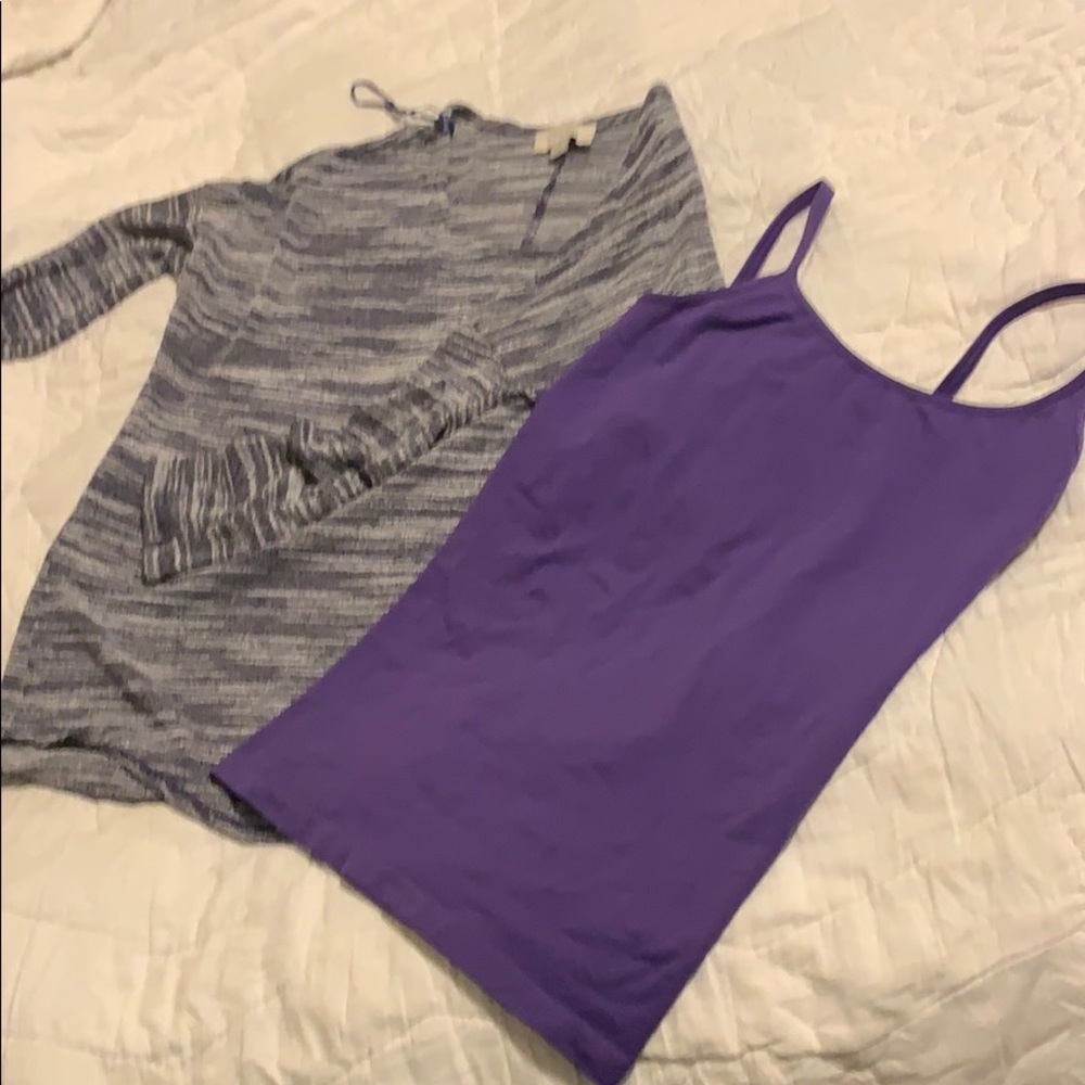 Hang type shirt w under spaghetti strap tank